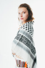 Palestine Keffiyeh Houndstooth Scarf