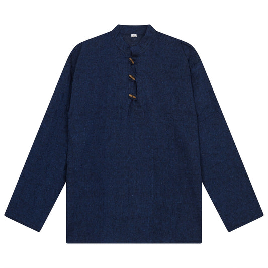 Unisex Long Sleeve Natural Cotton Shirt