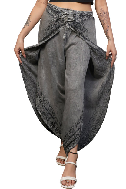 Boho & hippe Aladdin harem open leg pants for women