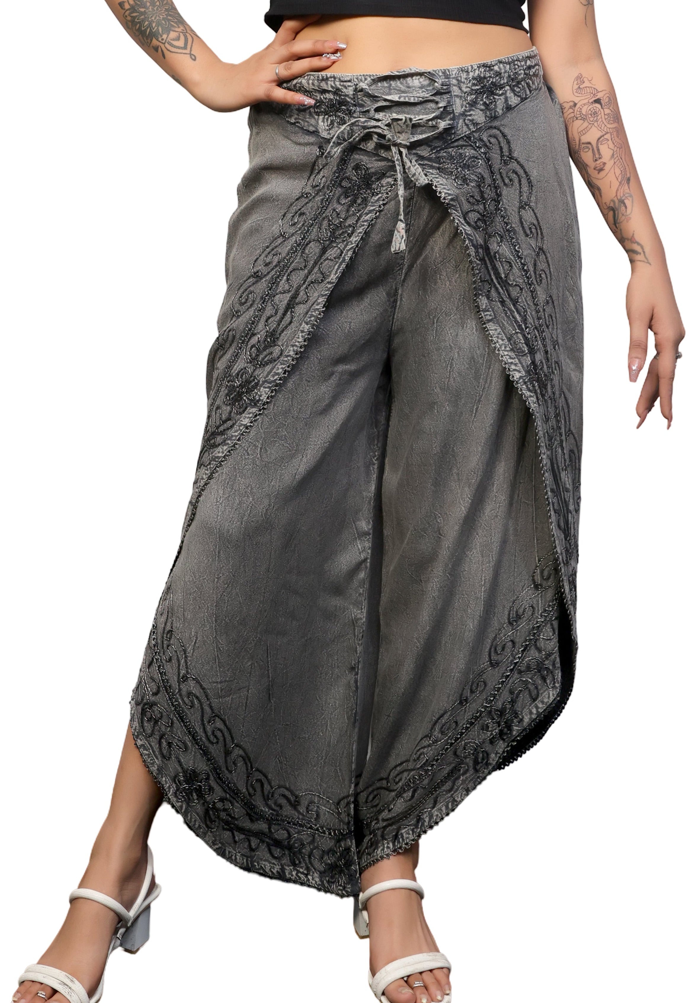 Boho & hippe Aladdin harem open leg pants for women