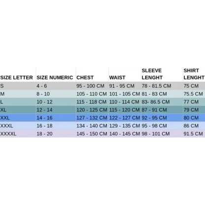 Unisex Long Sleeve Natural Cotton Shirt